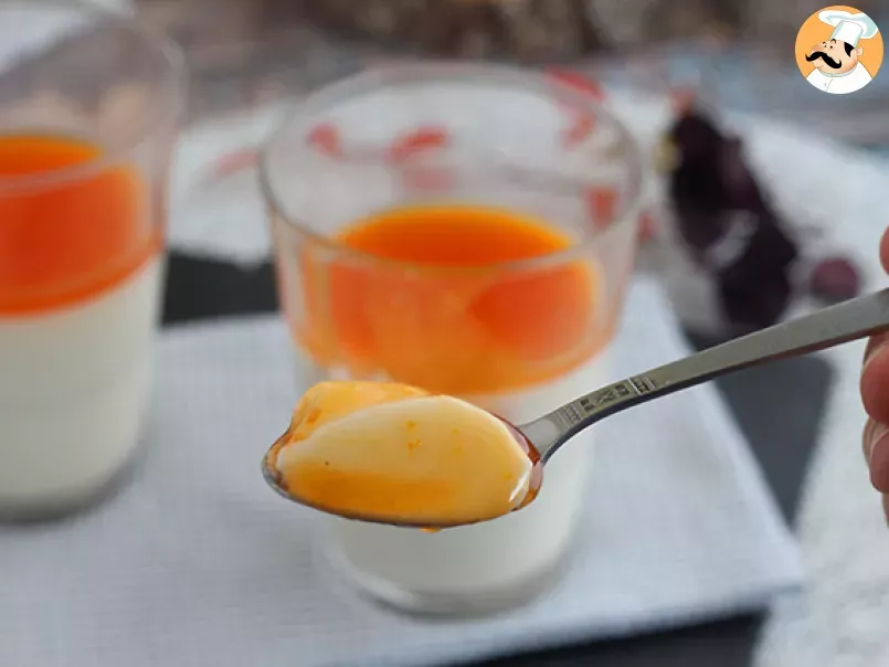 Panna cotta à la vanille et son coulis d'abricots - photo 4