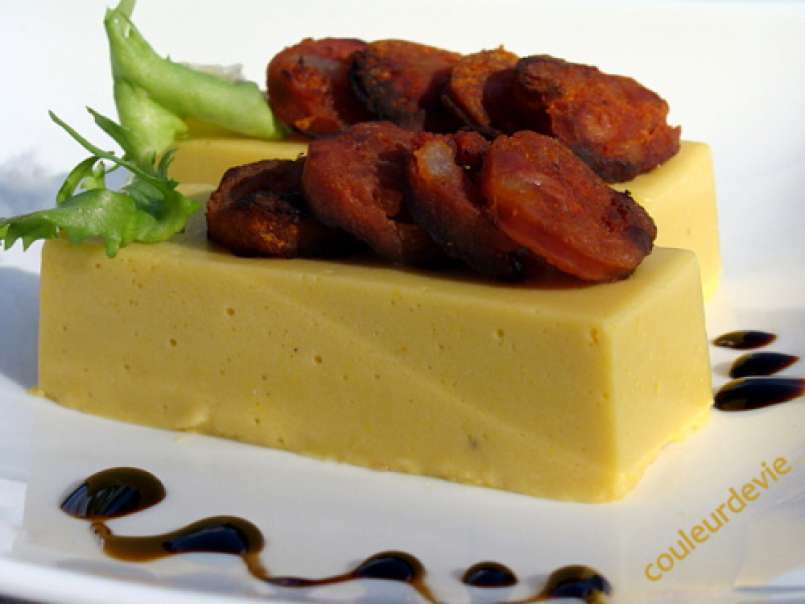 Panna cotta au maïs et chorizo grillé - photo 2