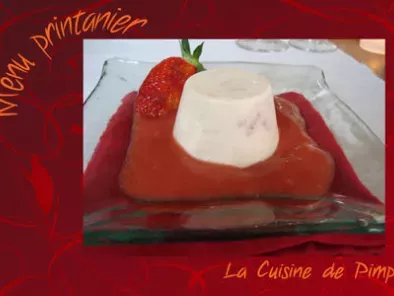 Panna cotta fraises-rhubarbe