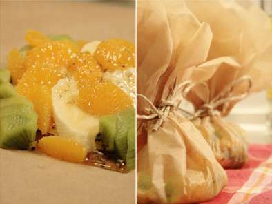 Papillotes de fruits au sirop de citron, vanille & rhum - photo 3