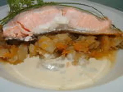 Pavés de saumon, émincé d'endives à la Fourme d'Ambert - photo 2