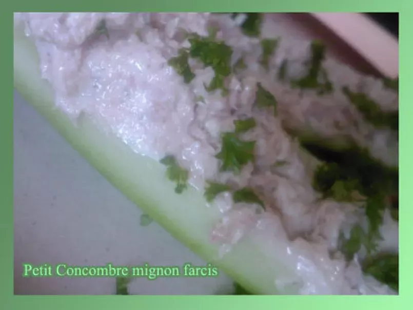 Petit Concombre farcis (entrée fraiche) - photo 2