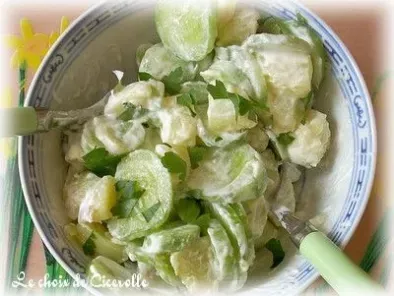 Petite salade concombre-pomme de terre