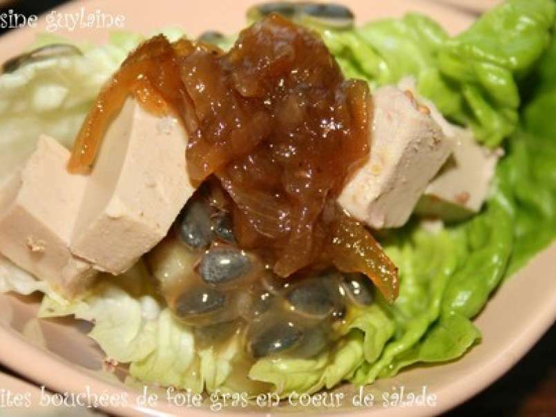 Petites bouchées de foie gras en coeur de salade - photo 4