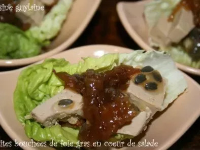 Petites bouchées de foie gras en coeur de salade - photo 2