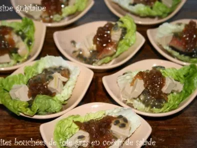 Petites bouchées de foie gras en coeur de salade - photo 3
