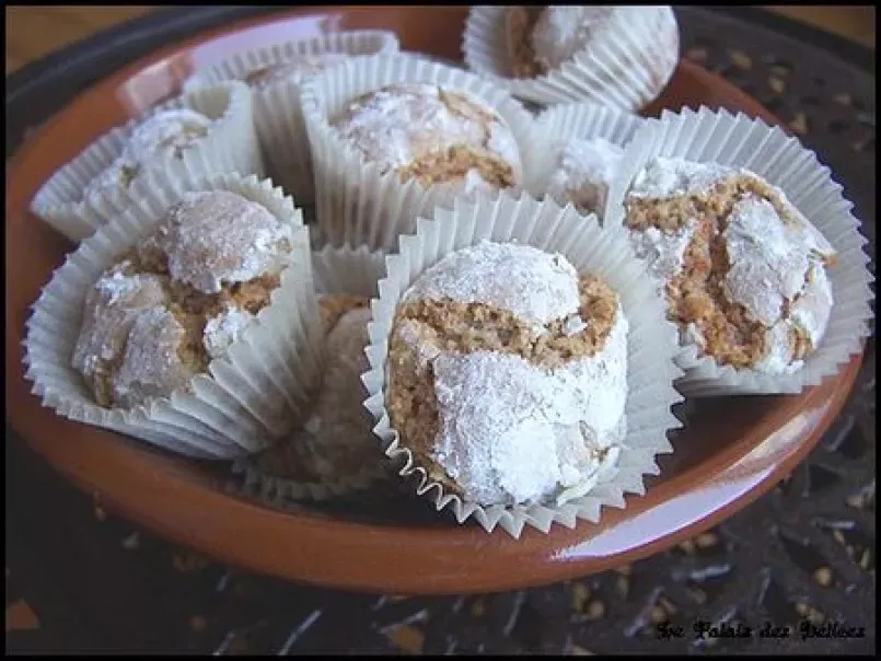 Petites boules aux amandes et aux noix ( pâtisserie marocaine ) - photo 3