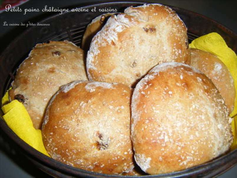 Petits pains châtaigne, avoine et raisins - photo 3