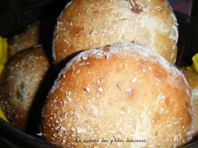 Petits pains châtaigne, avoine et raisins - photo 4