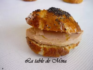 Petits pains garnis saumon, foie gras et proscuitto - photo 4