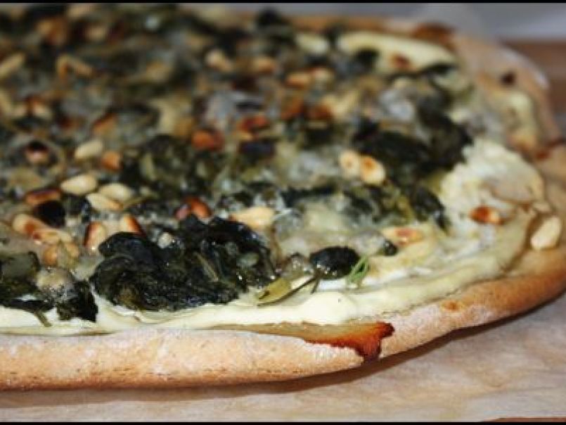 Pizza aux blettes, ricotta et gorgonzola