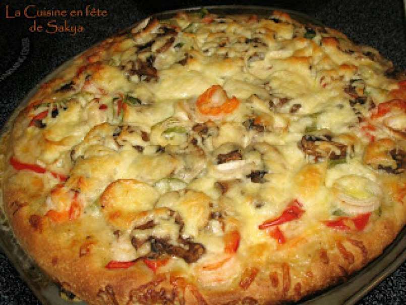 Pizza aux Crevettes et aux Légumes, délicieuse pâte à pizza à la bière MAP - photo 3