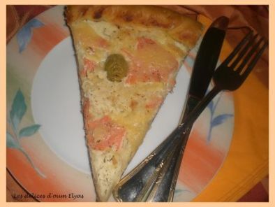 Pizza blanche au saumon fumé - photo 2