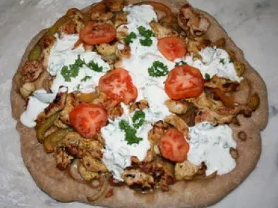 Pizza libanaise (kebab)