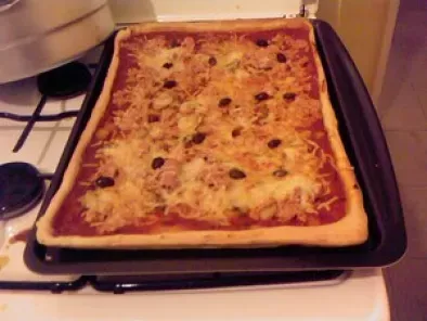 Pizza thon, champignon, poivrons - photo 2