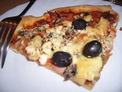 Pizza trois fromages aux olives - photo 2