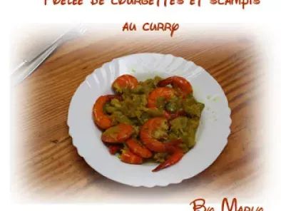 Poêlée de courgettes et crevettes au curry