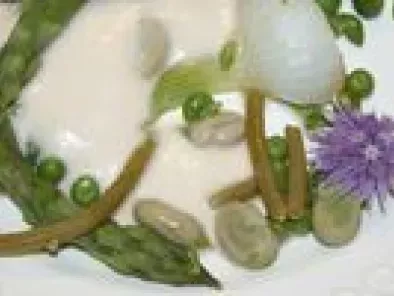 Poêlée de légumes verts croquants, écume de beurre blanc - photo 2