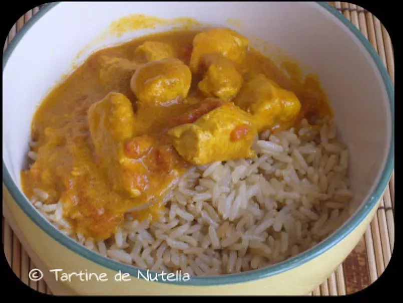 Poulet au curry et son riz complet pilaf - photo 2
