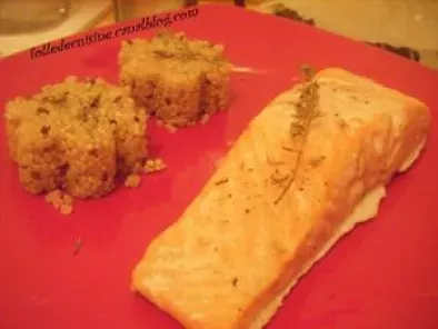 Quinoa façon risotto et son pavé de saumon