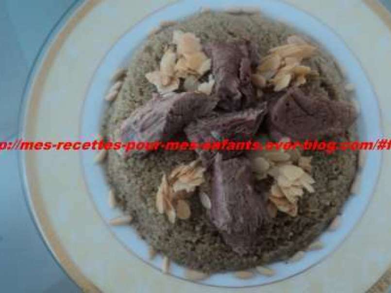 Recette de friké au gigot d'agneau ( Syrie)