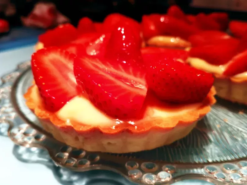 Recette tartelette sablée aux fraises et crème vanille - photo 2