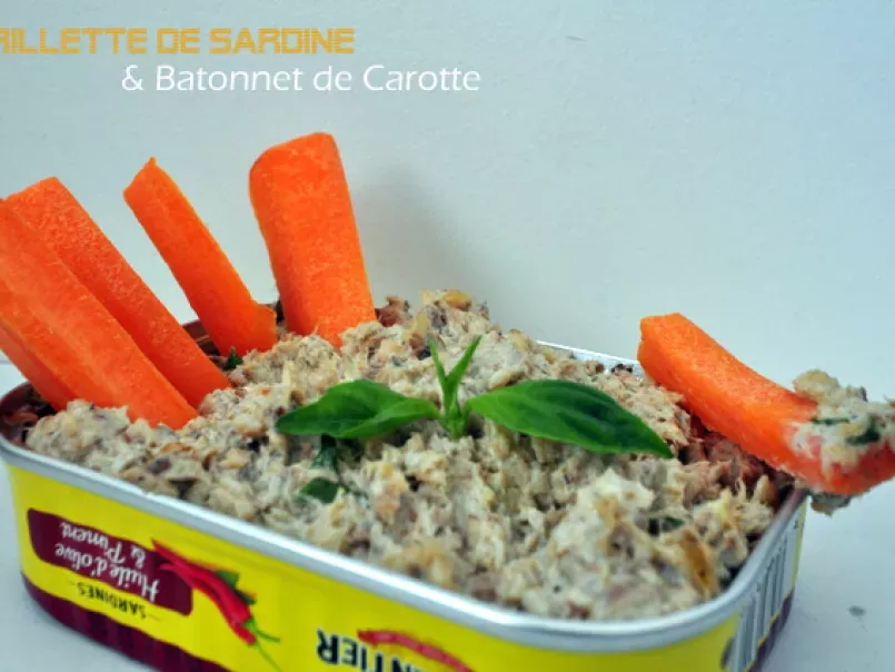 Rillette de Sardine & bâtonnet de carotte