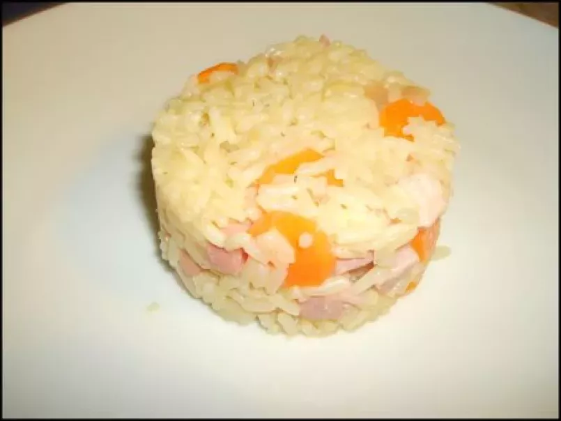 Riz façon risotto carottes et lardons