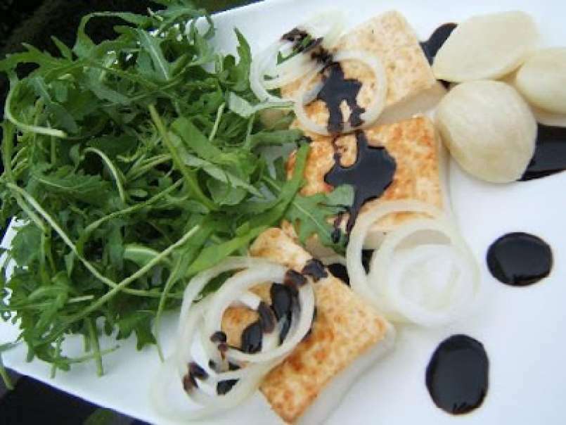 Roquette au tofu, ail et sirop balsamique - photo 2