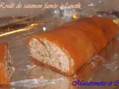 Roulé de saumon fumé à l'aneth et crème d'asperges - photo 2