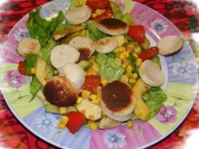 salade acidulée au boudin blanc