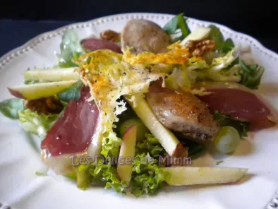Salade automnale aux filets de caille, magret fumé et fruits de saison - photo 3