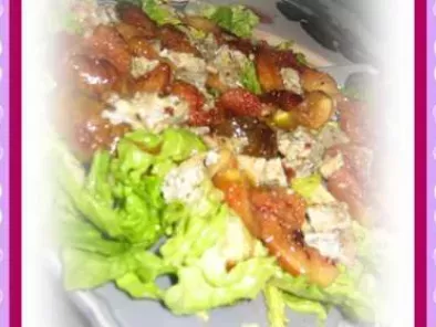 Salade aux figues roties, gingembre et bleu de bresse - photo 3