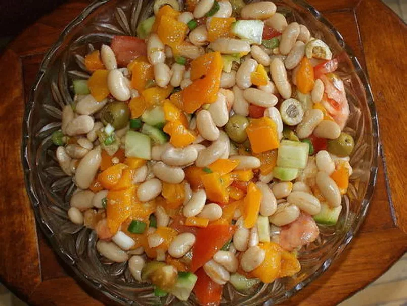 Salade aux haricots blancs et poivrons rôtis... - photo 2