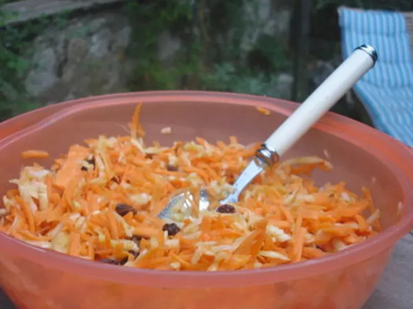 Salade carotte-fenouil-raisins secs qui a la fraich'attitude