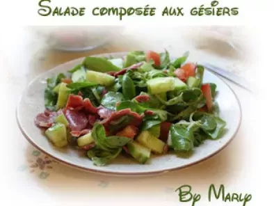 Salade composée aux gésiers