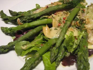 Salade d'asperges vertes au haddock