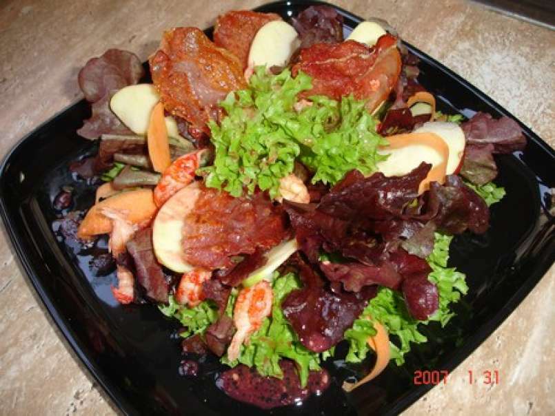 Salade d'écrevisses aux pommes et vinaigrette (avec montage) - photo 2