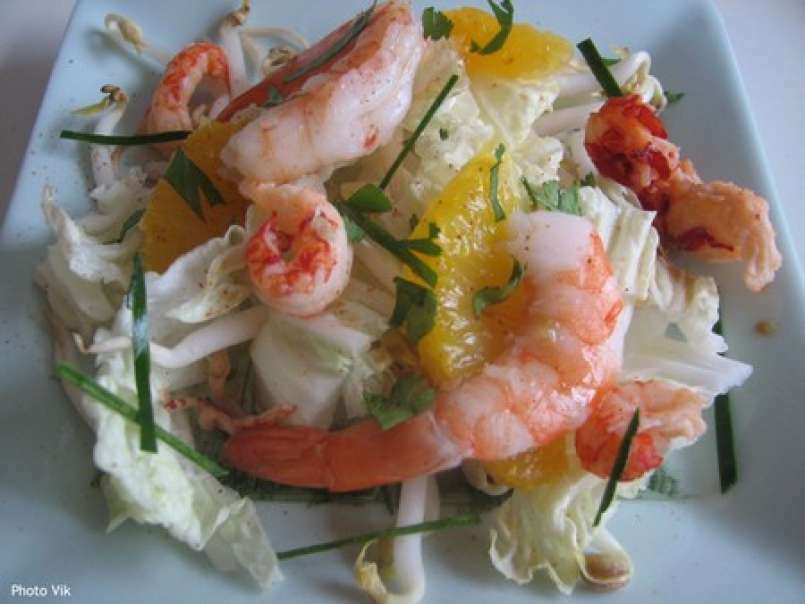 Salade de chou chinois, crevettes et langoustines - photo 3
