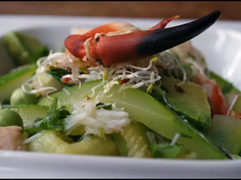 Salade de crabe aux courgettes et aux herbes - photo 2