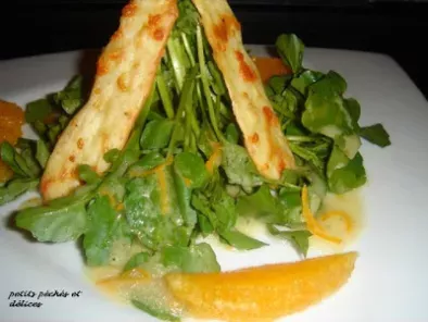 Salade de cresson à l'orange et ses craquelins au parmesan - photo 2