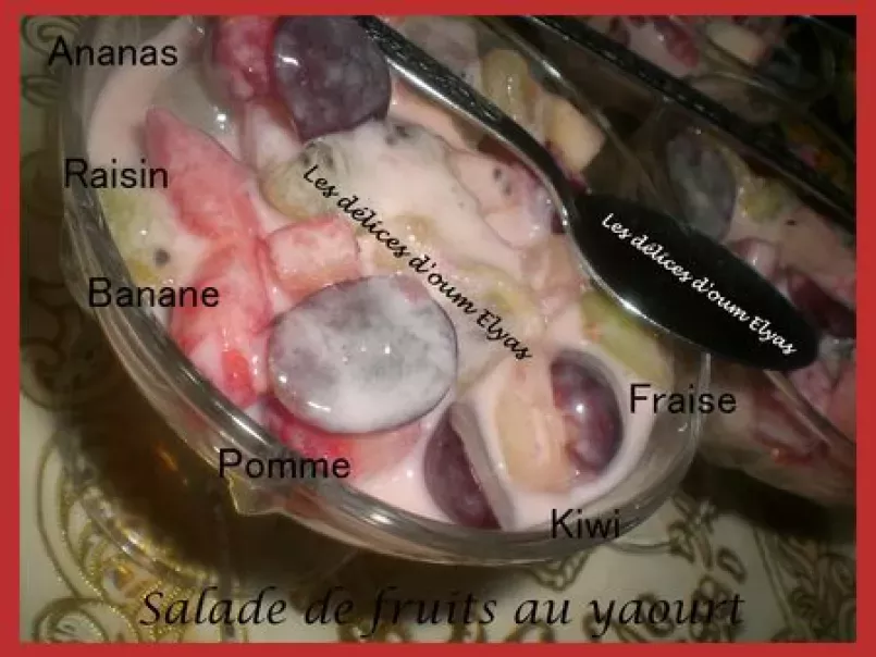Salade de fruits au yaourt - photo 2