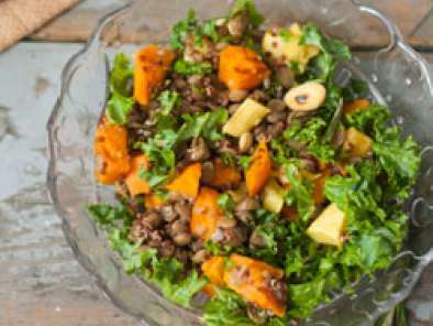 Salade de kale, quinoa et lentilles