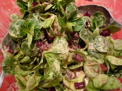 Salade de mâche avec un dressing à l'avocat - Feldsalat mit Avocado-Dressing - photo 2
