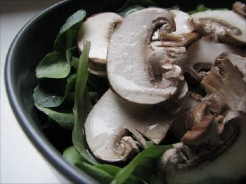 Salade de mâche, champignons crus & poulet - photo 2