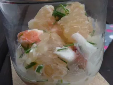 Salade de pamplemousse aux crevettes