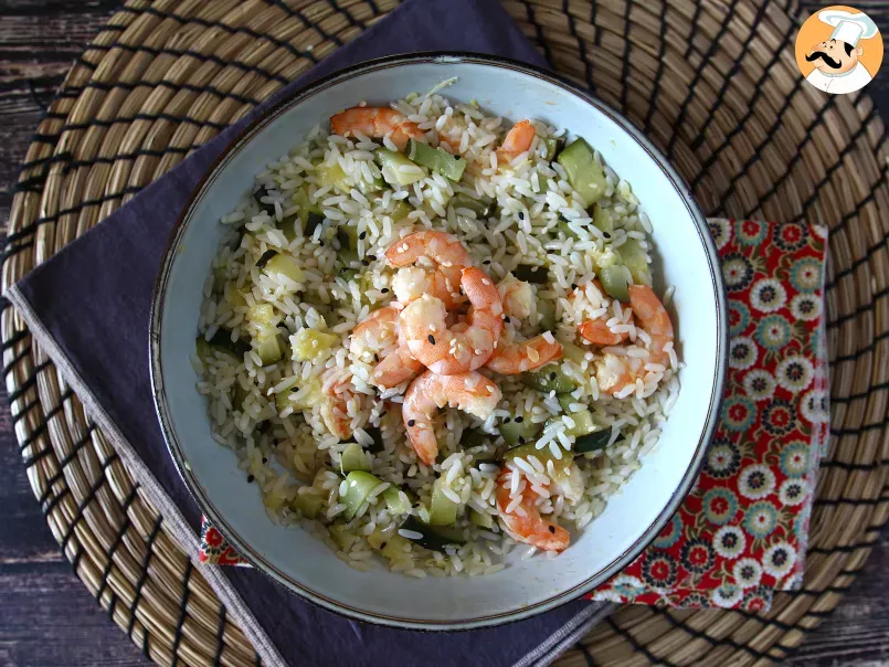 Salade de riz aux crevettes, courgettes et gingembre - photo 2