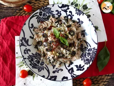 Salade de riz méditerranéenne: thon, olive, tomates séchées et citron - photo 4