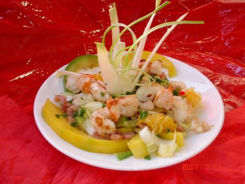 Salade de scampis à la mangue ( light!!) - photo 2