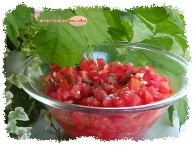 Salade fraîcheur de tomates au basilic
